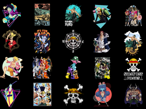 20 One piece shirt Designs Bundle For Commercial Use Part 2, One